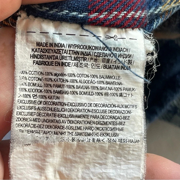 Vans Men's Blue and Tan Shirt Size Small 100% Cotton - Picture 9 of 9